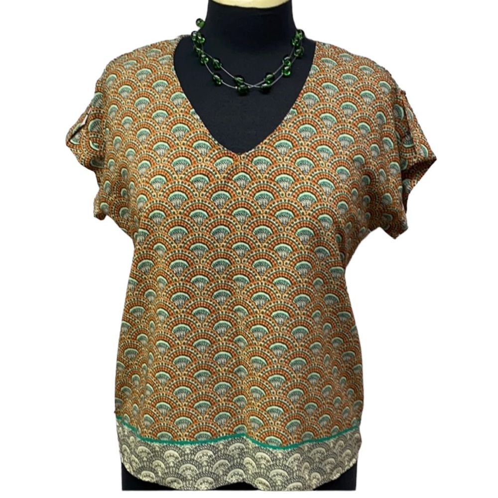 Francescas Bird Cage Label Blouse